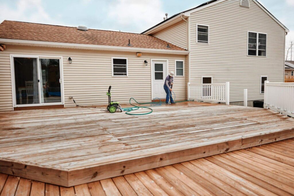 Weathered deck